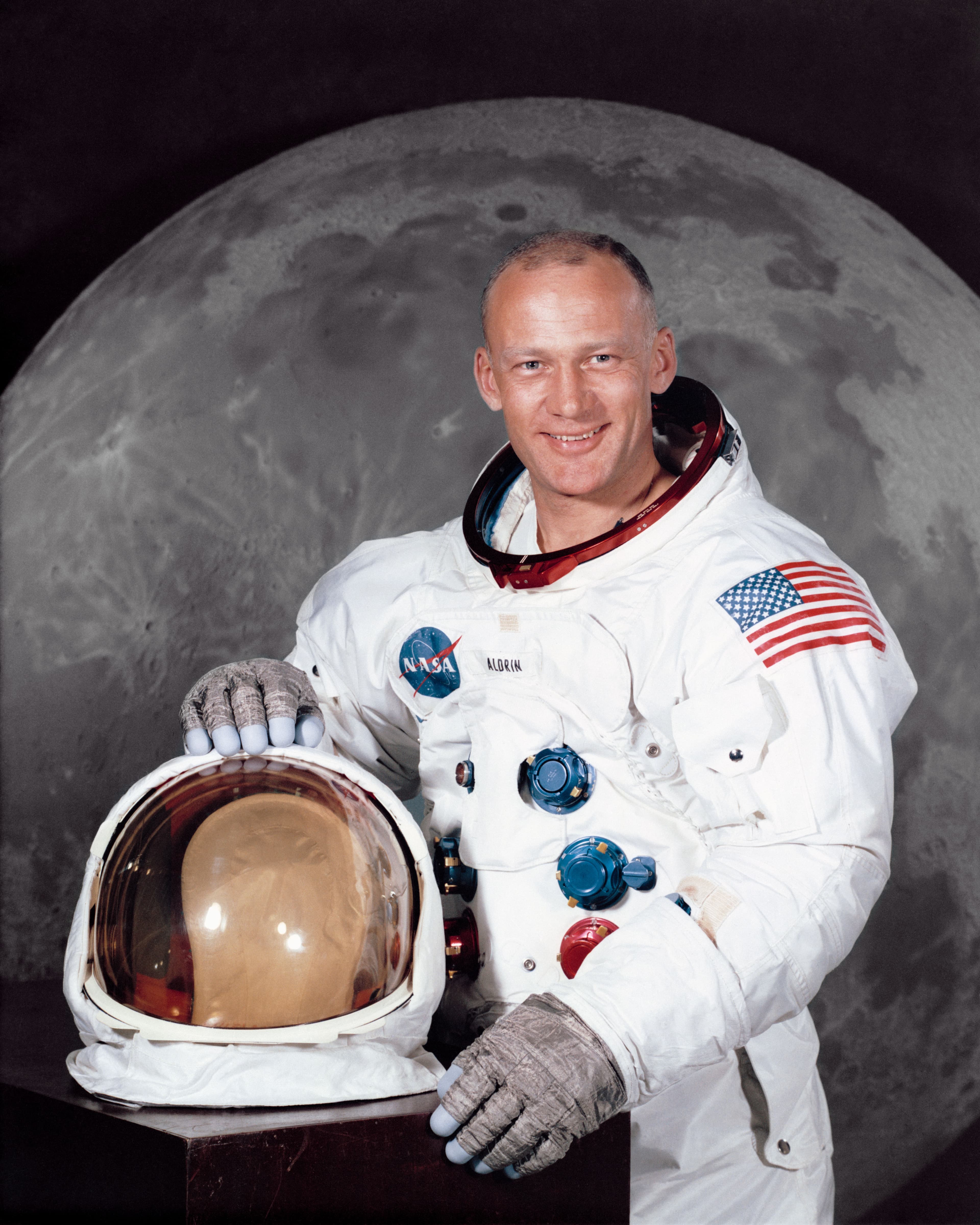 Buzz Aldrin astronaut portrait